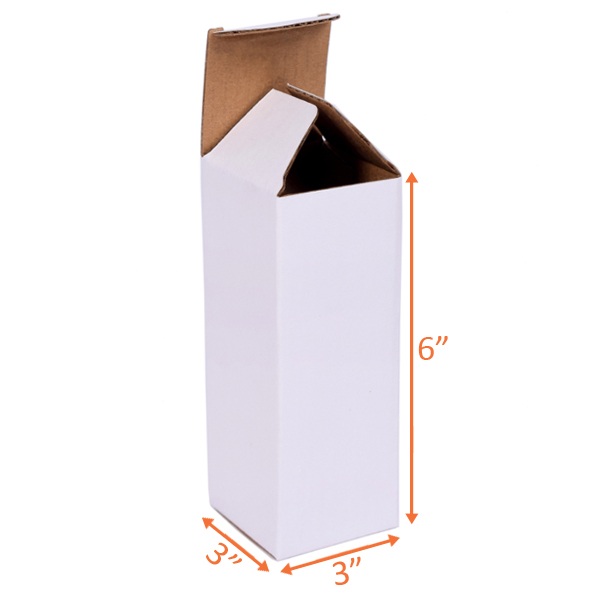 3x3x6 White Reverse Tuck Boxes