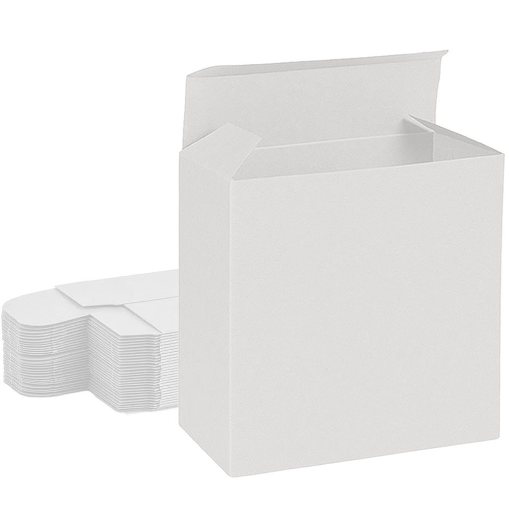 All White Reverse Tuck Box - 7 X 1 X 7 | Corrugated Box