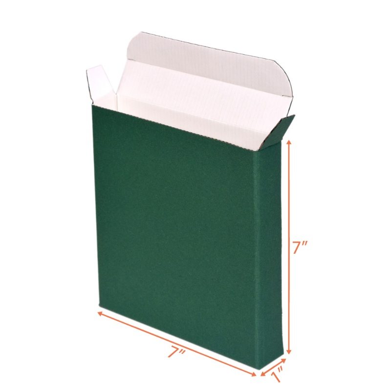 Green Product Box - 7x1x7 | Corrugated Box