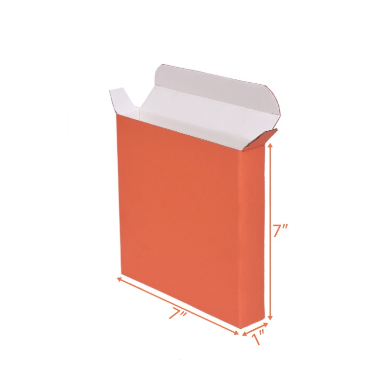 Orange Product Box - 7x1x7 | Corrugated Box