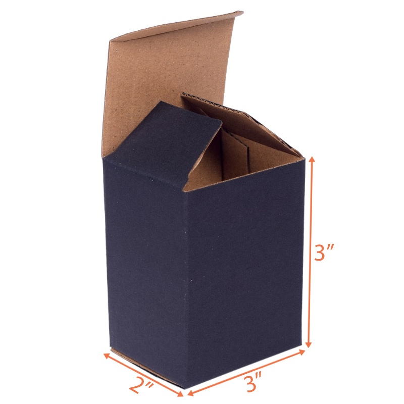 Black Reverse Tuck Box - 3 X 2 X 3 | Product Box