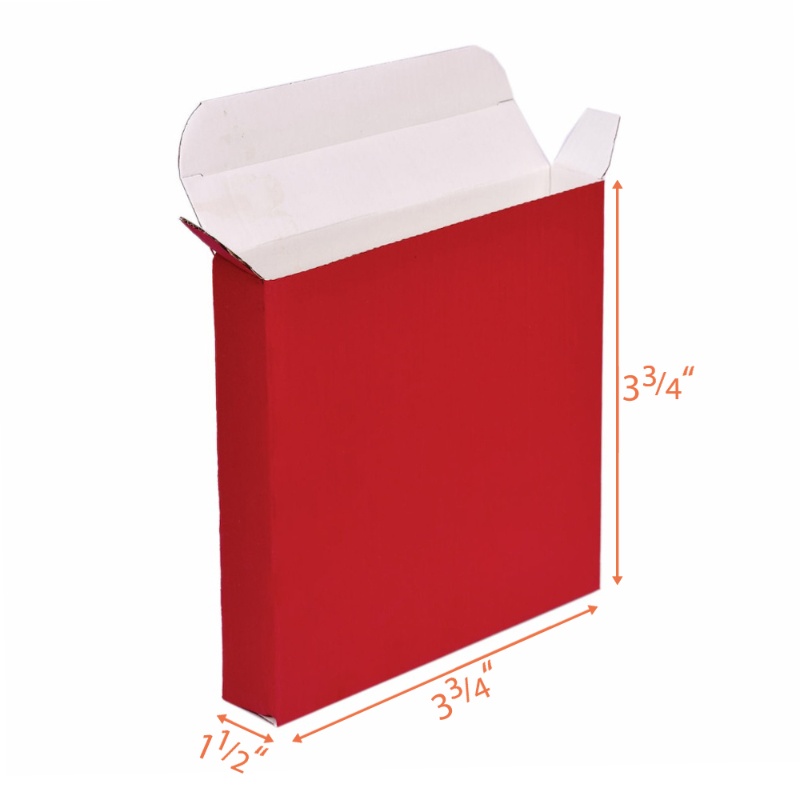 Red Product Box - 3.75x1.5x3.75 | Corrugated Box
