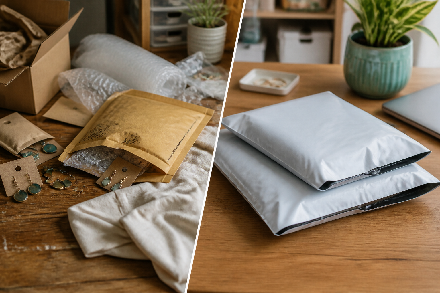 Poly mailer bags versus padded mailers for jewelry and small accessories