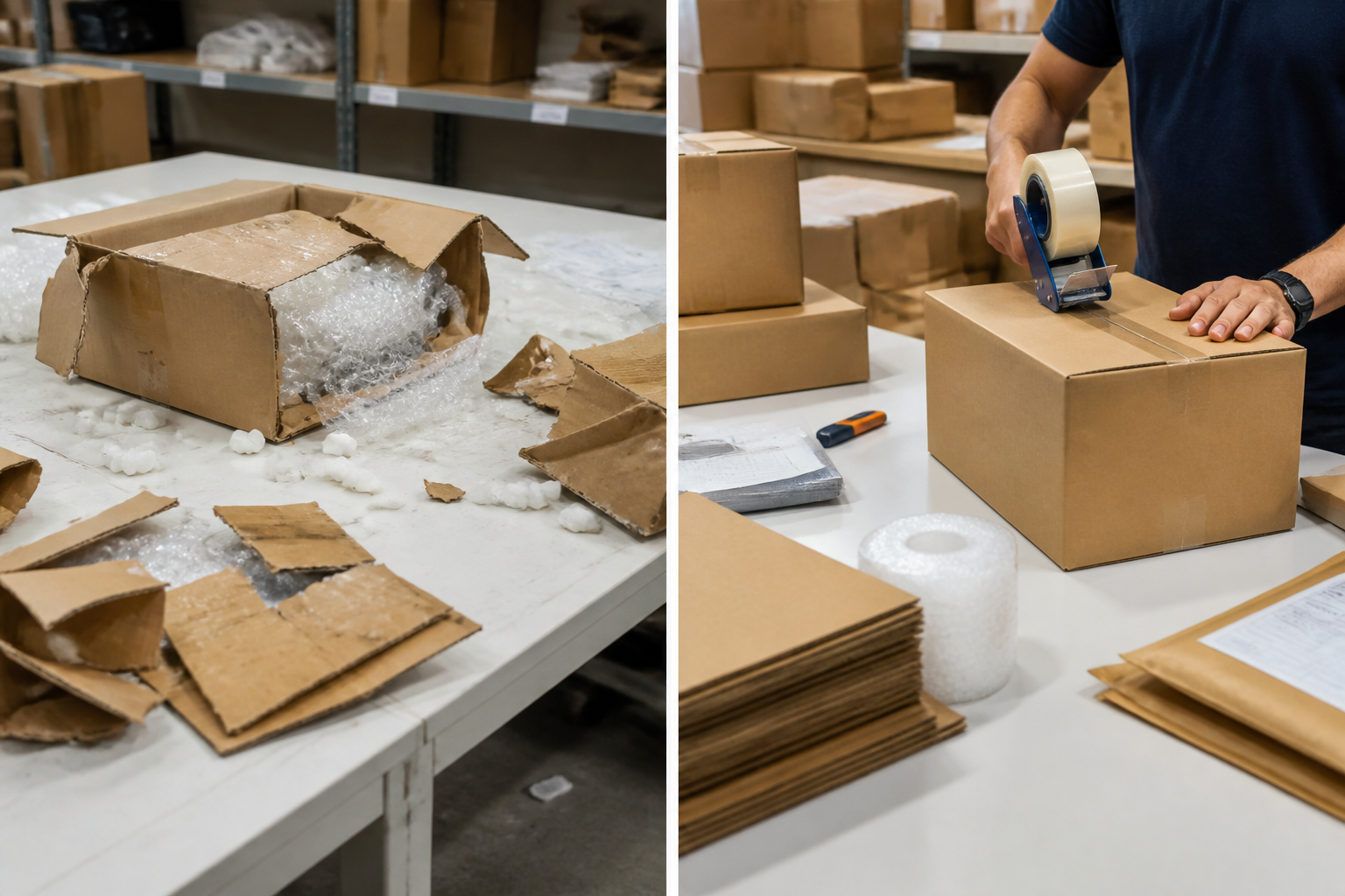 How to pack international orders using the right shipping boxes and sealing tape