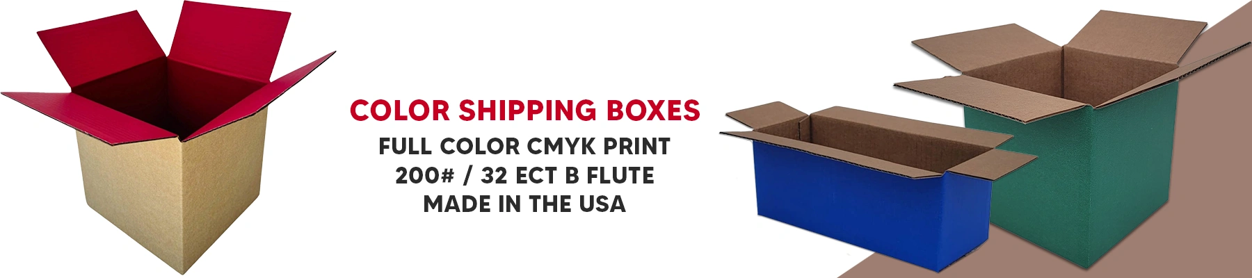 Color Shipping Boxes